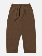 Khaki Linen Slub Weave Oxford Pant