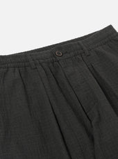 Fine Linen Mix Pleated Track Pant
