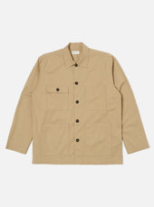 Sand Military Cotton Dockside Overshirt