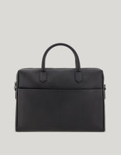 Tumbled Calfskin Briefcase With Removable Shoulder Strap