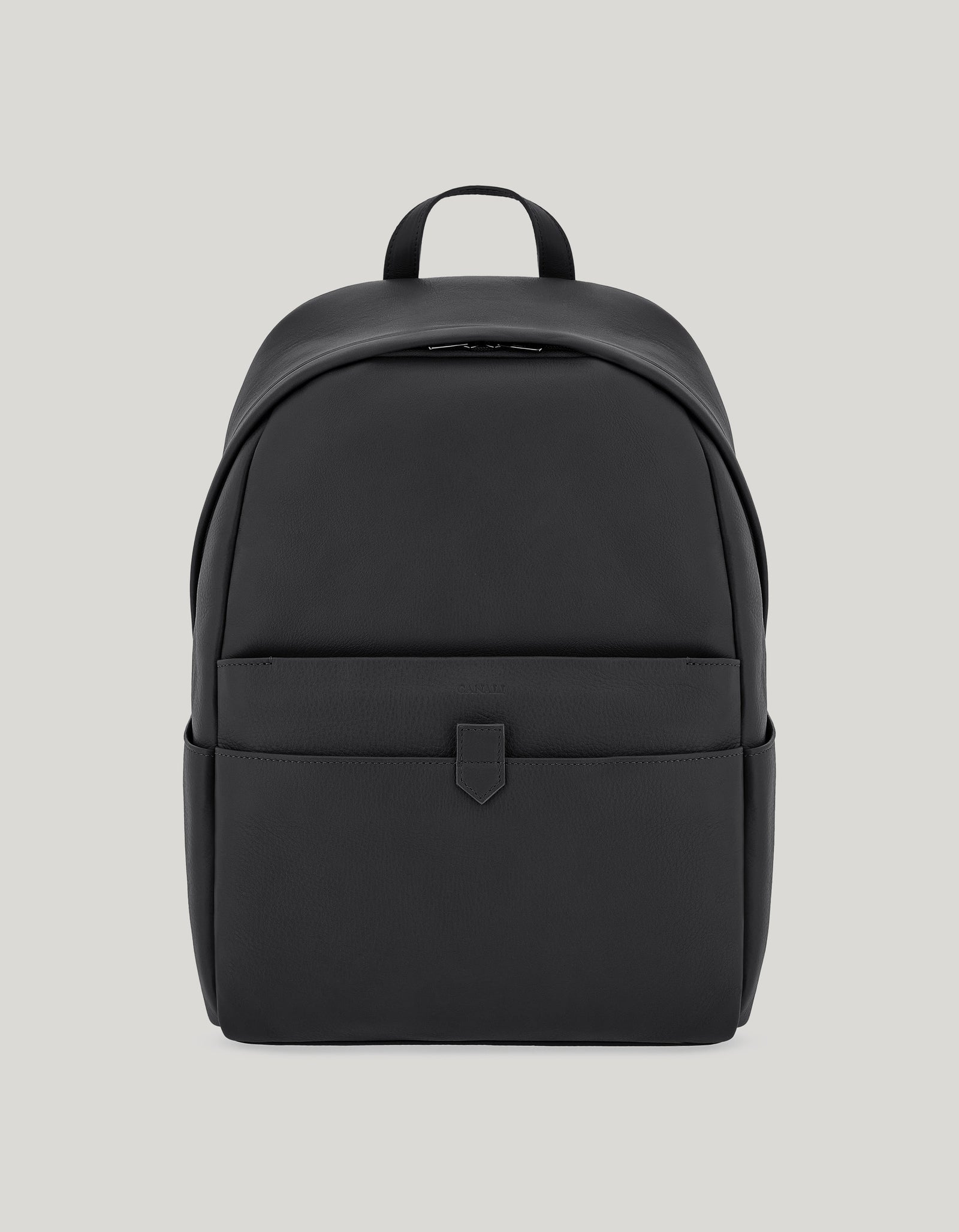 Hammered Calfskin Backpack With Functional Details