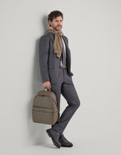 Hammered Calfskin Backpack With Functional Details