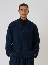 Indigo Denim Camo Cabin Jacket