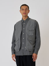 Organic Chambray Parachute Liner Gilet