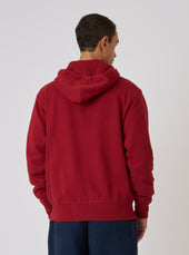 Red Brush Back Sweat New York Hoody