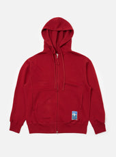 Red Brush Back Sweat New York Hoody