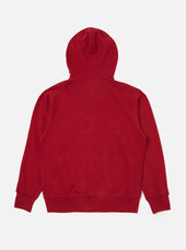 Red Brush Back Sweat New York Hoody