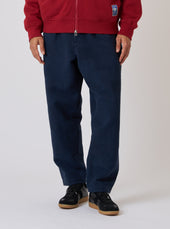 Patchwork Weave Cotton Pleated Track Pant