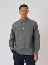 Organic Chambray Patched Lazy Day Shirt