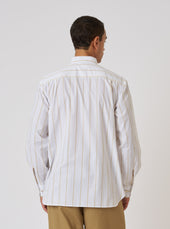 Office Stripe Square Pocket Shirt