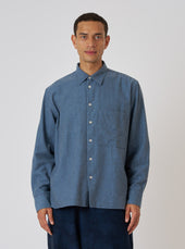 Brushed Marl Twill Square Pocket Shirt