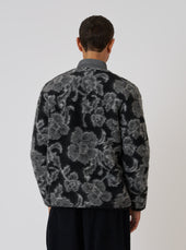 Flower Fleece Cardigan