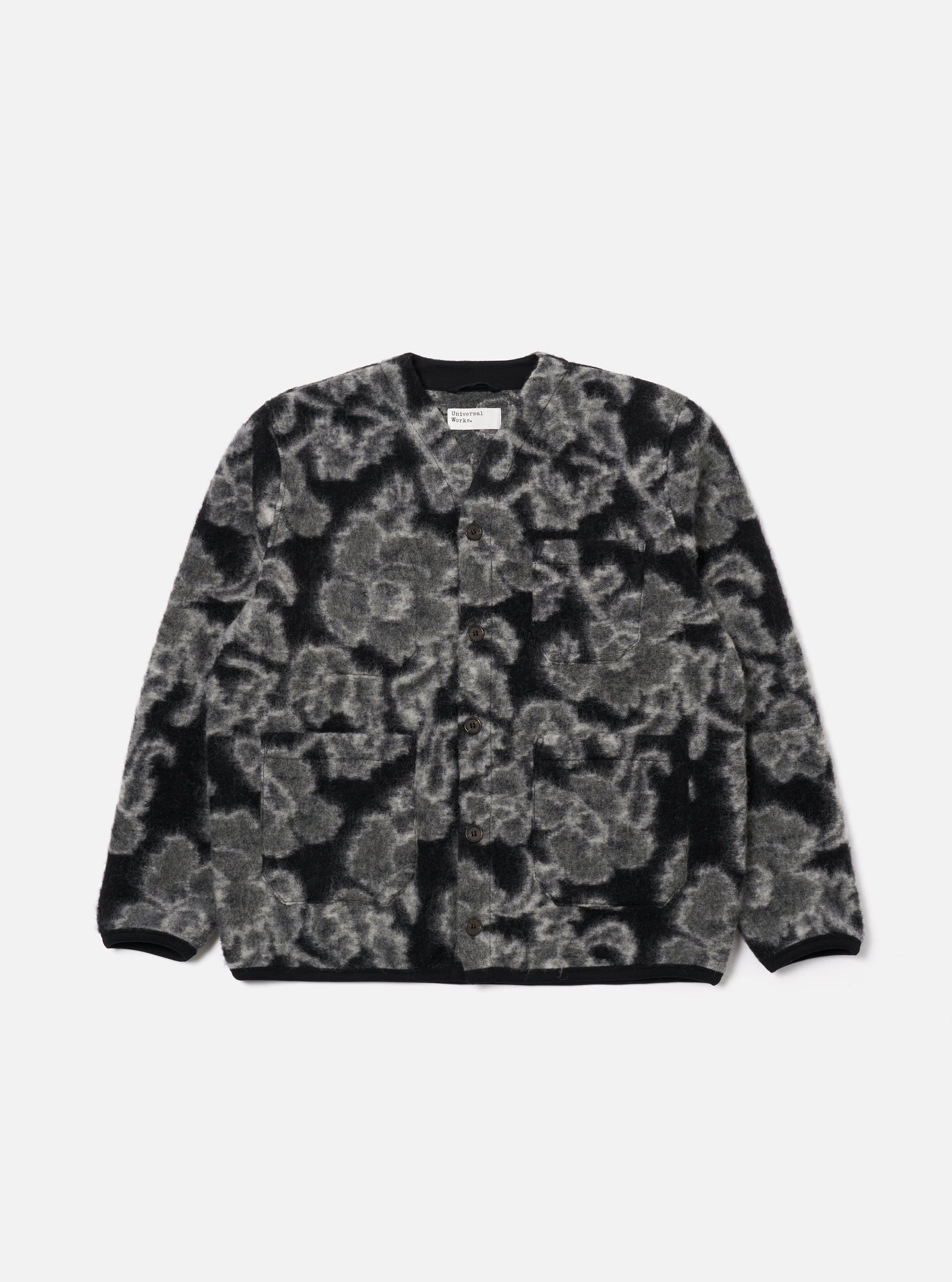 Flower Fleece Cardigan