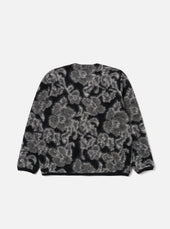 Flower Fleece Cardigan