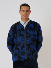 Flower Fleece Zip Liner Jacket