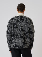 Flower Fleece Zip Liner Jacket