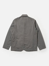 Mid Grey Linen Slub Weave Bakers Jacket