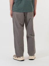 Mid Grey Linen Slub Weave Oxford Pant