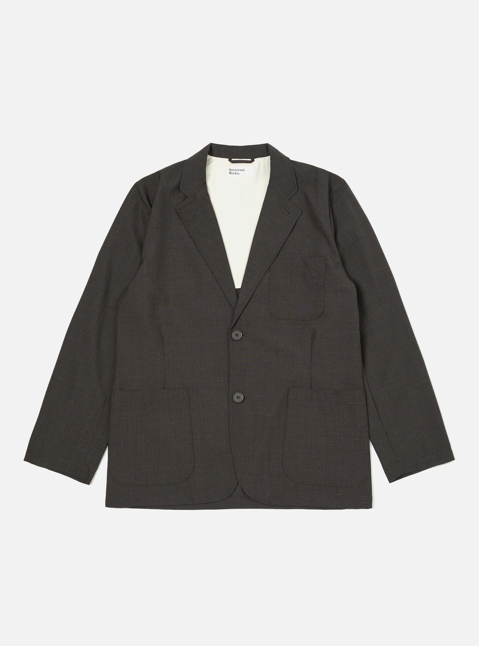 Marl Tropical Suiting Two Button Jacket