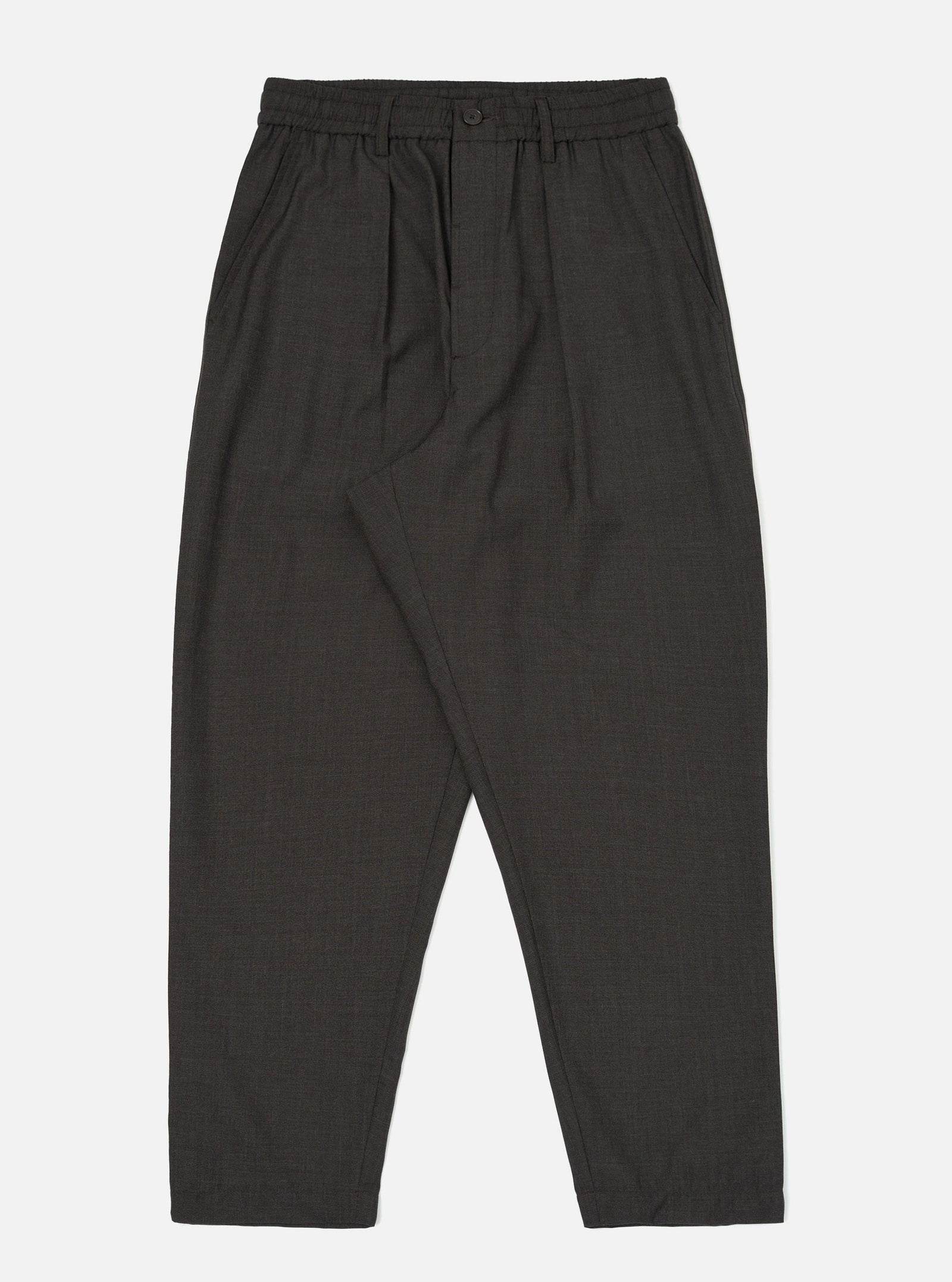 Marl Tropical Suiting Pleated Track Pant