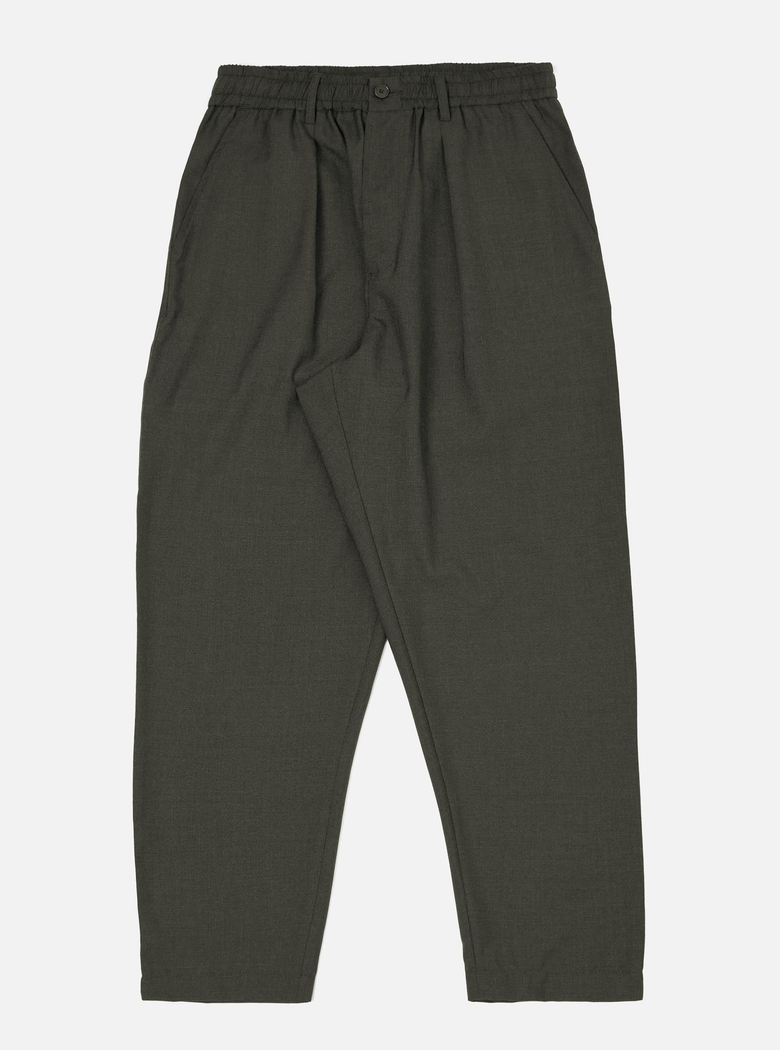 Marl Tropical Suiting Pleated Track Pant