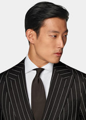 Striped Tailored Fit Havana Suit