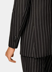 Striped Tailored Fit Havana Suit