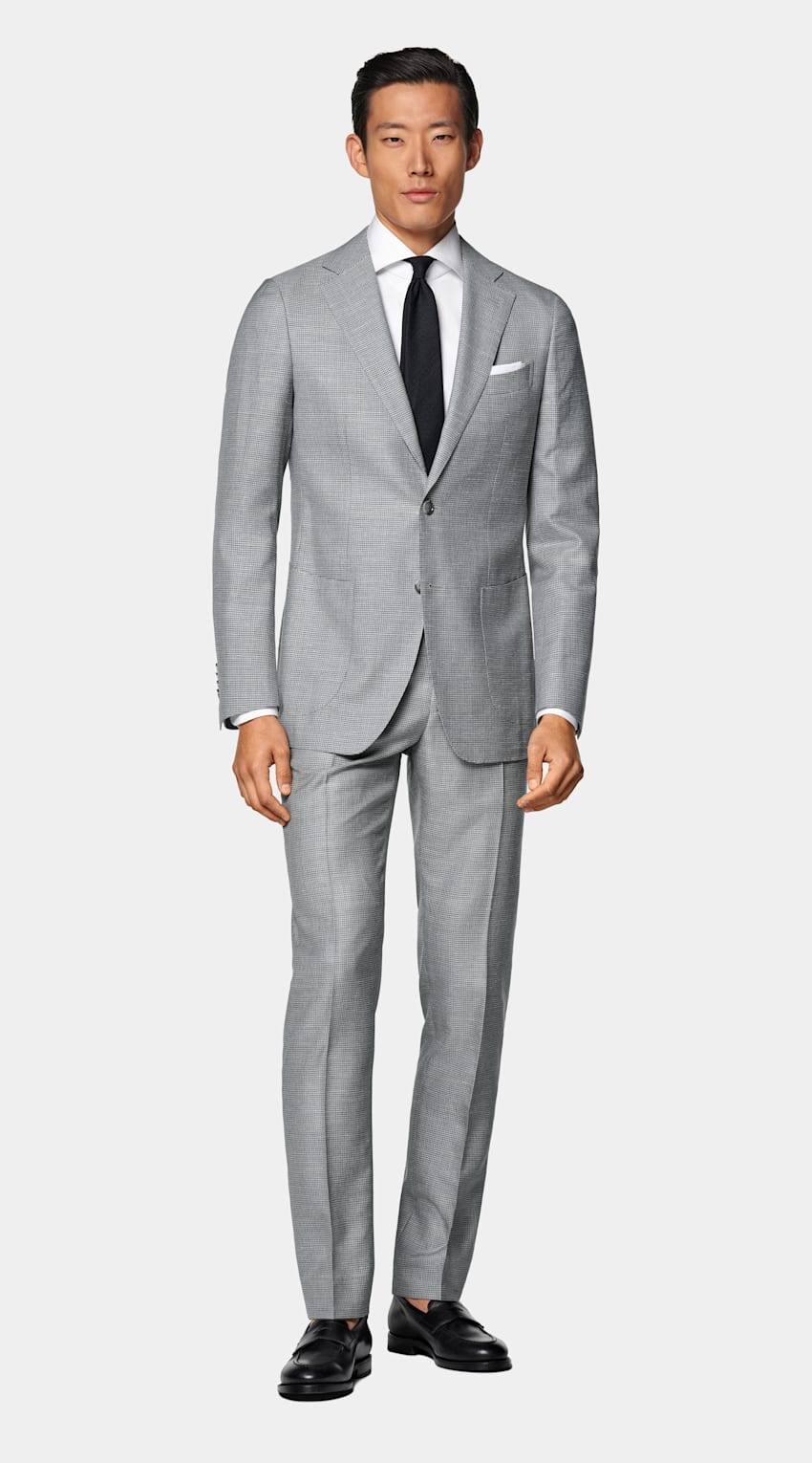 Houndstooth Tailored Fit Havana Suit