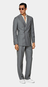 Light Grey Perennial Tailored Fit Havana Suit