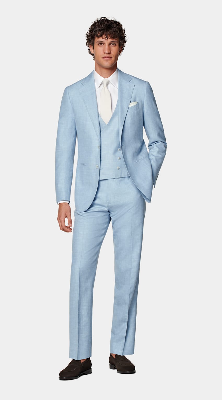 Three Piece Tailored Fit Havana Suit