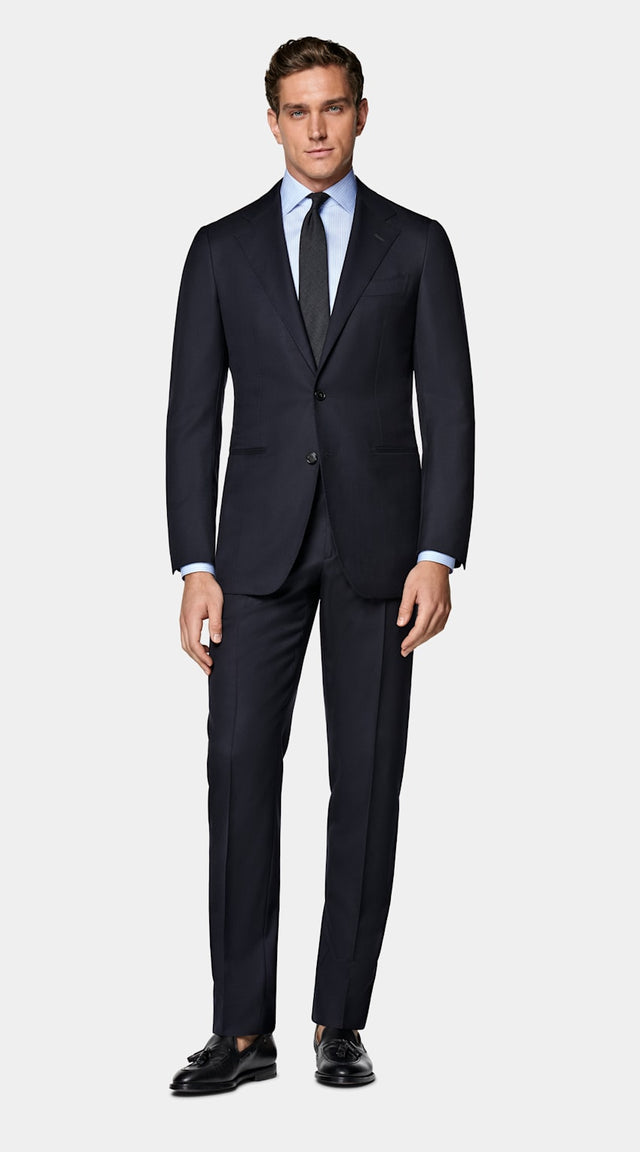 Navy Tailored Fit Havana Suit