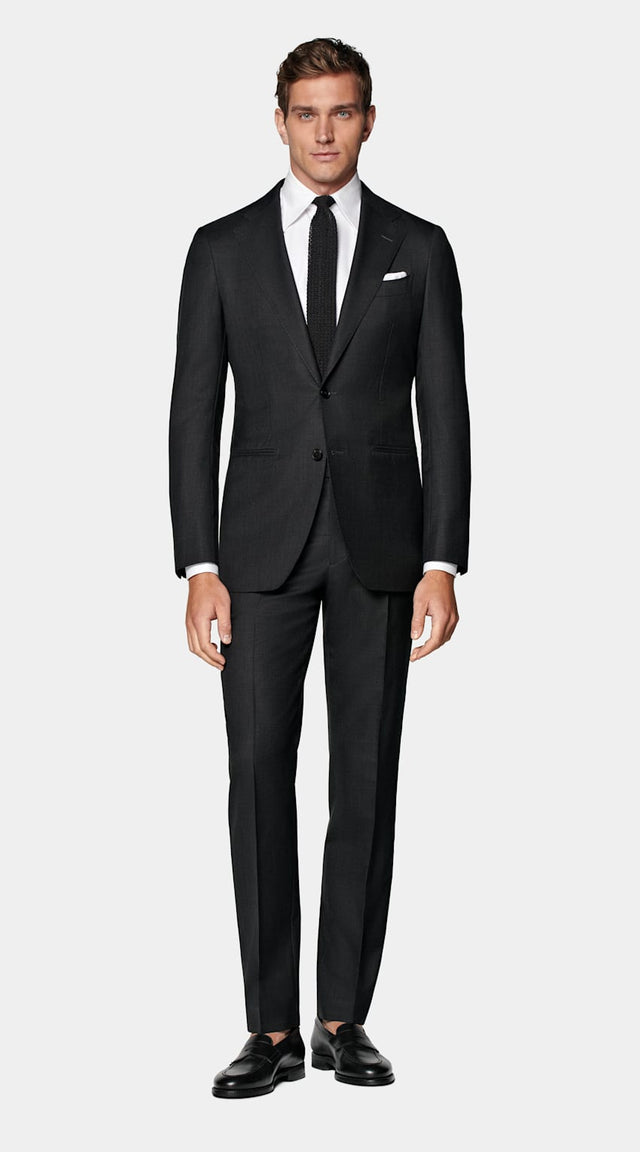 Dark Grey Tailored Fit Havana Suit