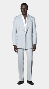 Light Blue Tailored Fit Milano Suit