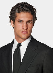 Herringbone Tailored Fit Milano Suit
