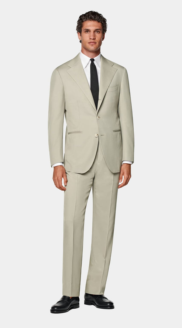 Light Green Perennial Relaxed Fit Roma Suit