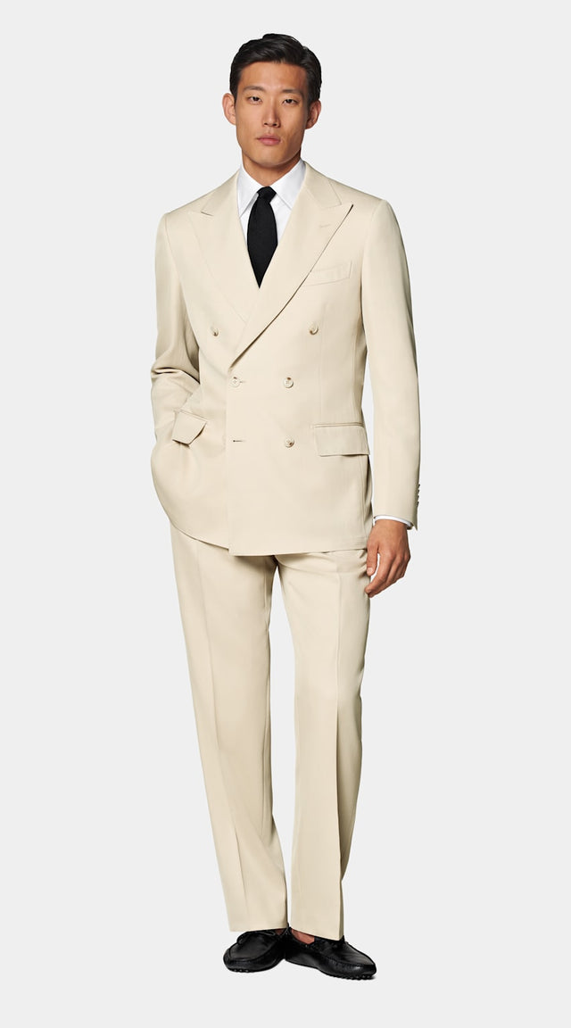 Sand Tailored Fit Milano Suit