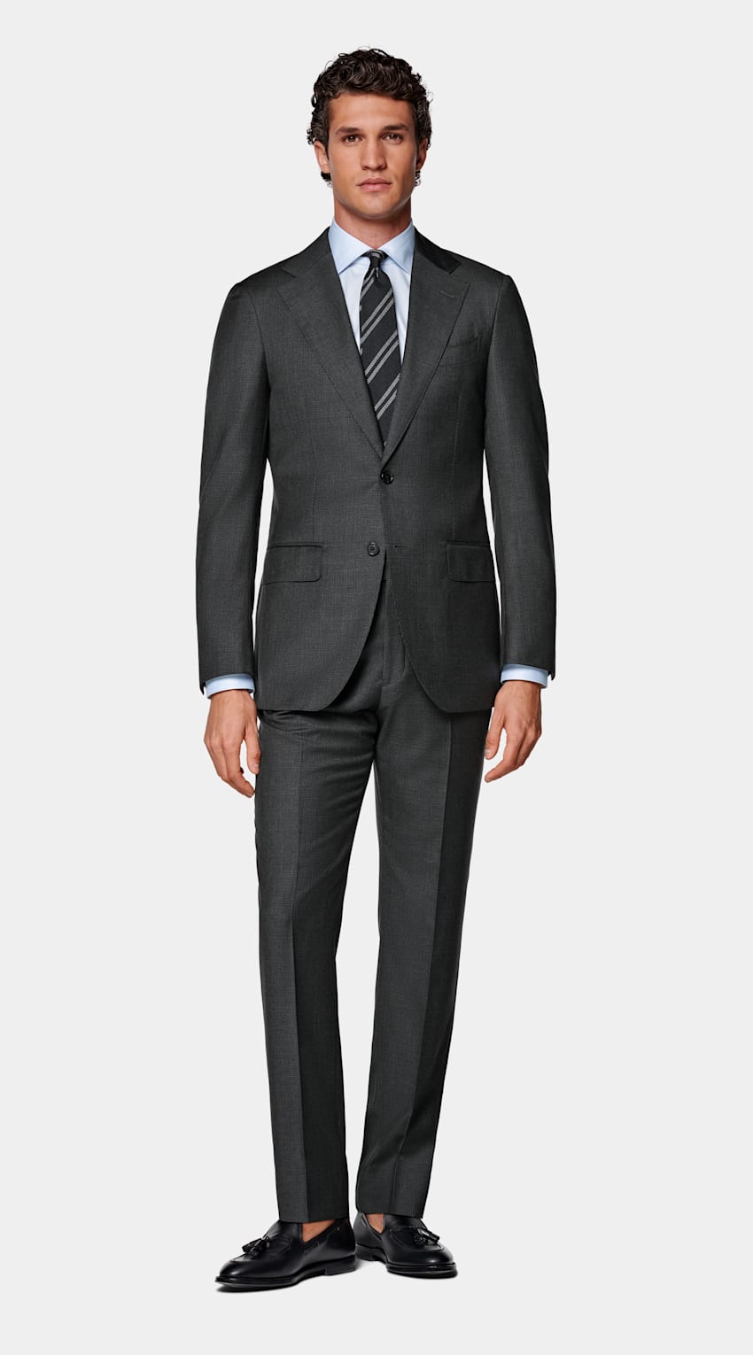 Houndstooth Tailored Fit Havana Suit