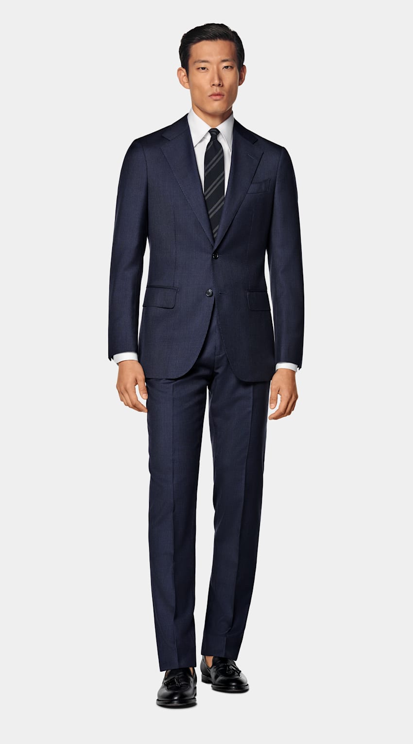 Houndstooth Tailored Fit Havana Suit