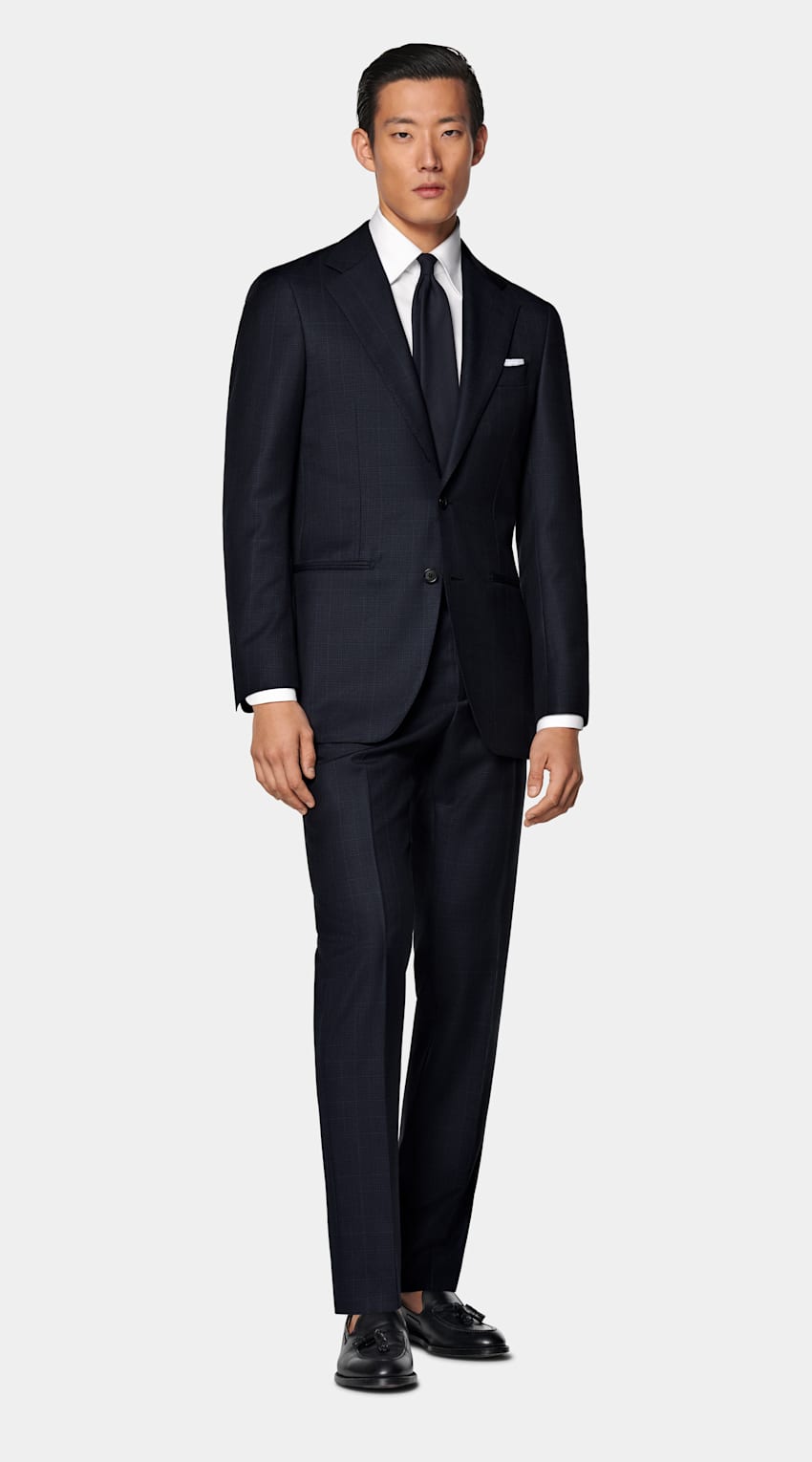 Checked Tailored Fit Havana Suit