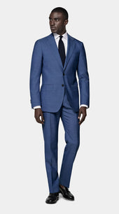 Mid Blue Perennial Tailored Fit Havana Suit