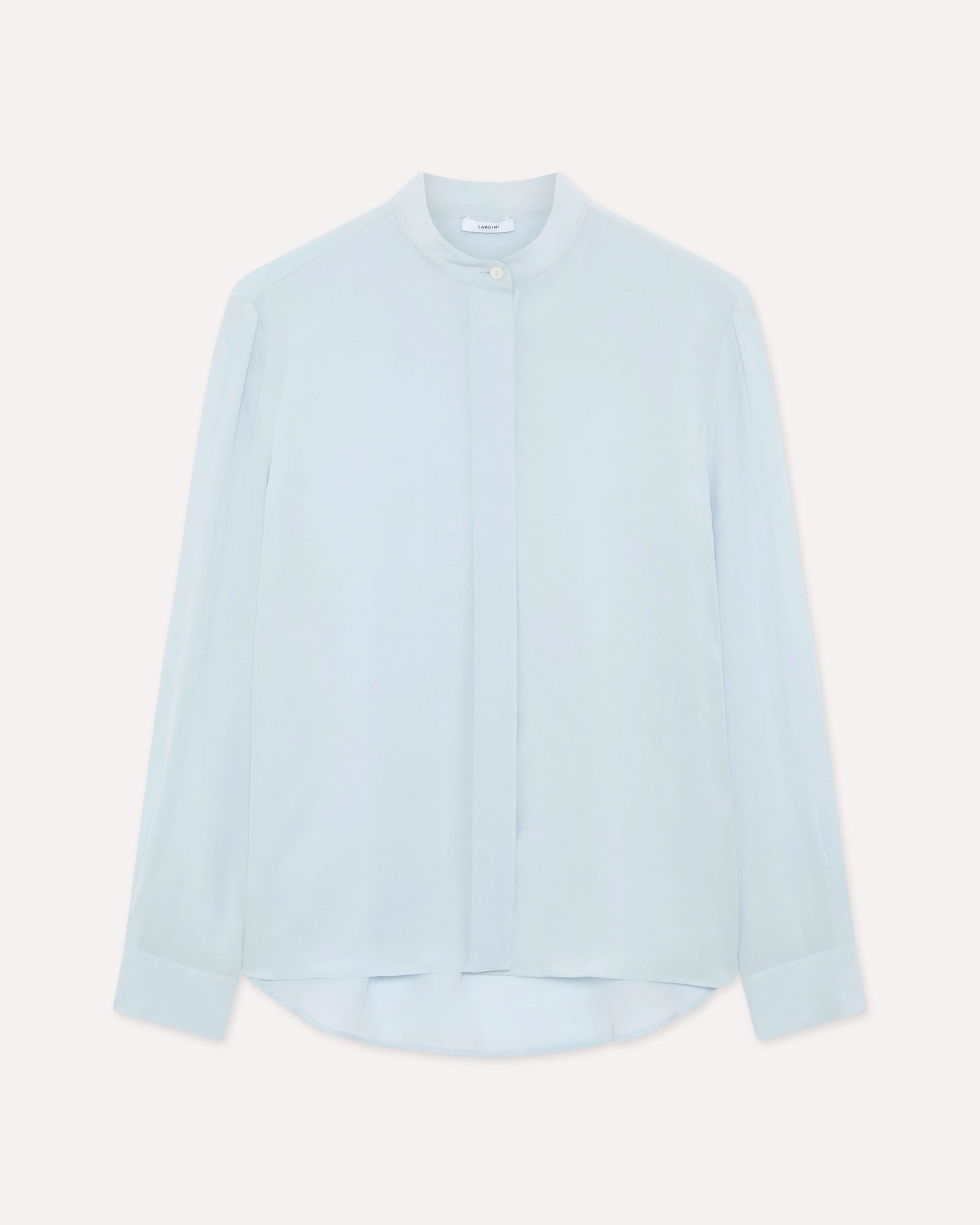 Camicia Azzurro Chiaro In Seta