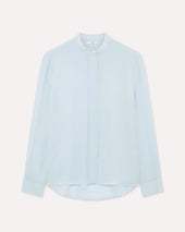 Camicia azzurro chiaro in seta