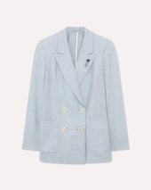 Blazer doppiopetto azzurro chiaro