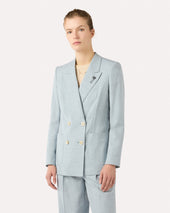 Blazer Doppiopetto Azzurro Chiaro