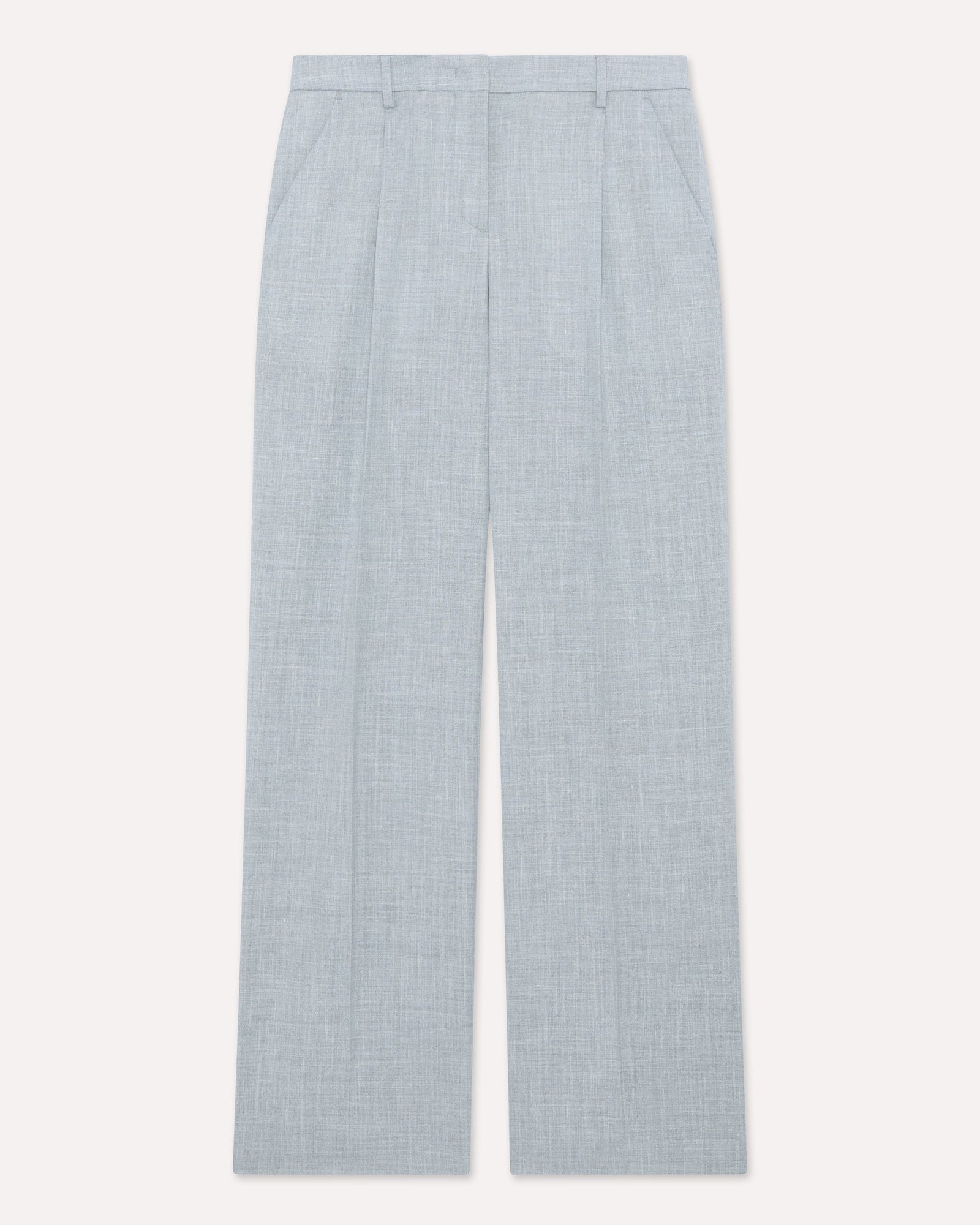 Pantalone Azzurro Chiaro In Twill