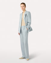 Pantalone Azzurro Chiaro In Twill