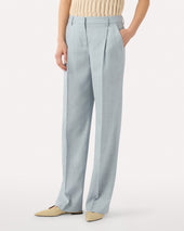 Pantalone Azzurro Chiaro In Twill