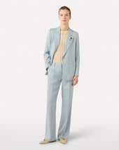 Gilet Girocollo Panna In Cotone