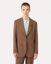 Blazer Monopetto Marrone