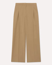 Pantalone beige in misto lana
